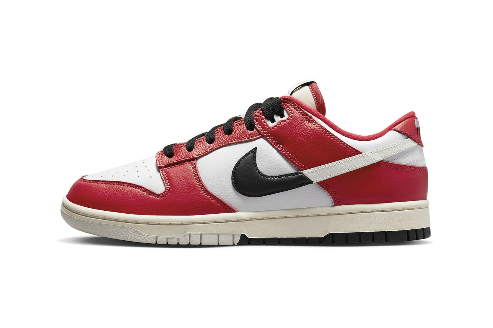Nike Dunk Low Chicago Split Red Black White Official Images Release Date Info
