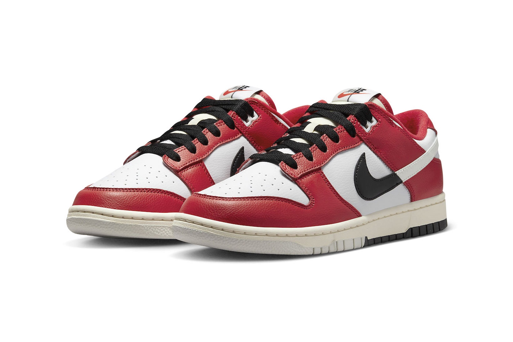 Nike Dunk Low Chicago Split Red Black White Official Images Release Date Info