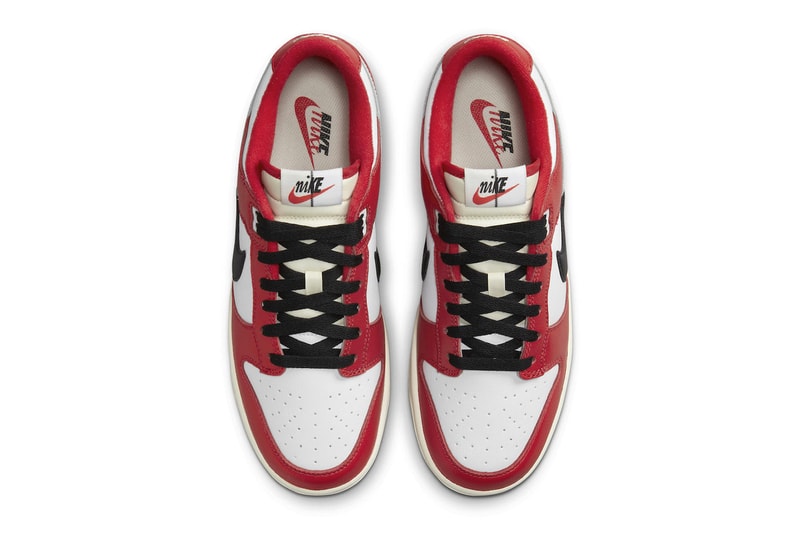 Nike Dunk Low Chicago Split Red Black White Official Images Release Date Info