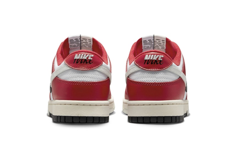 Nike Dunk Low Chicago Split Red Black White Official Images Release Date Info