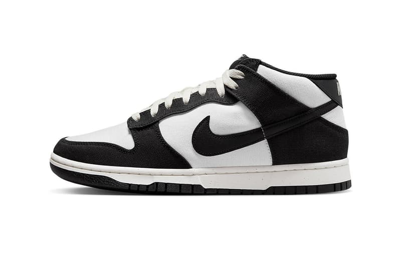 Nike Dunk Mid Panda Black White Images Release Date Price Info