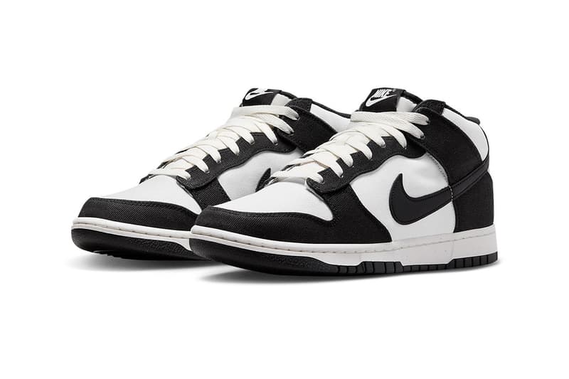 Nike Dunk Mid Panda Black White Images Release Date Price Info