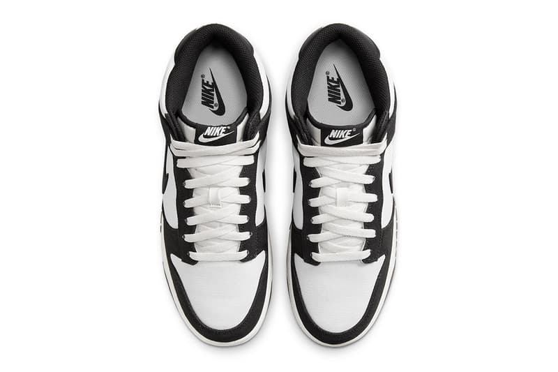 Nike Dunk Mid Panda Black White Images Release Date Price Info