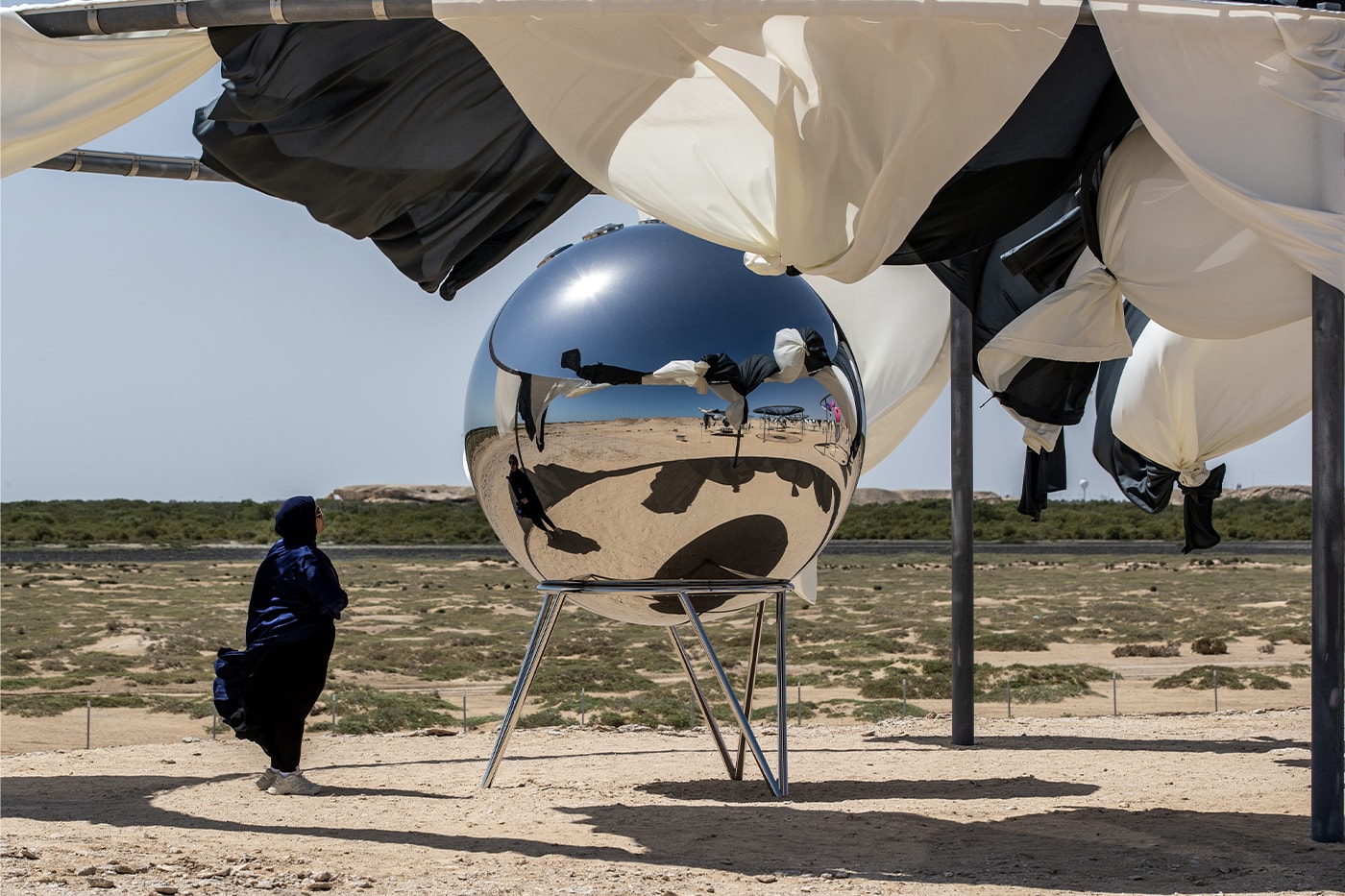 olafur eliasson the national museum of qatar the curious desert immersive outdoor art installation