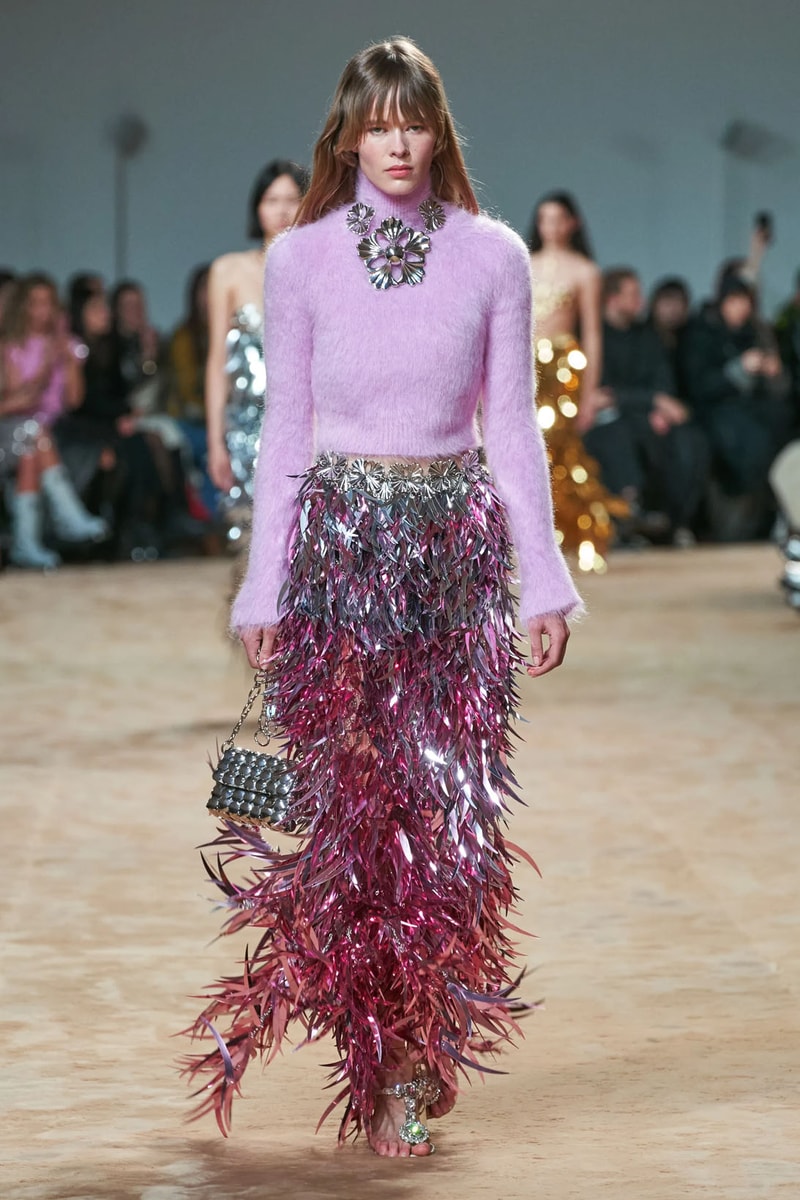 Paco Rabanne + Pink Sequin Trousers