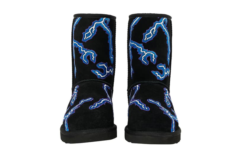 palace ugg boots collaboration brown black blue