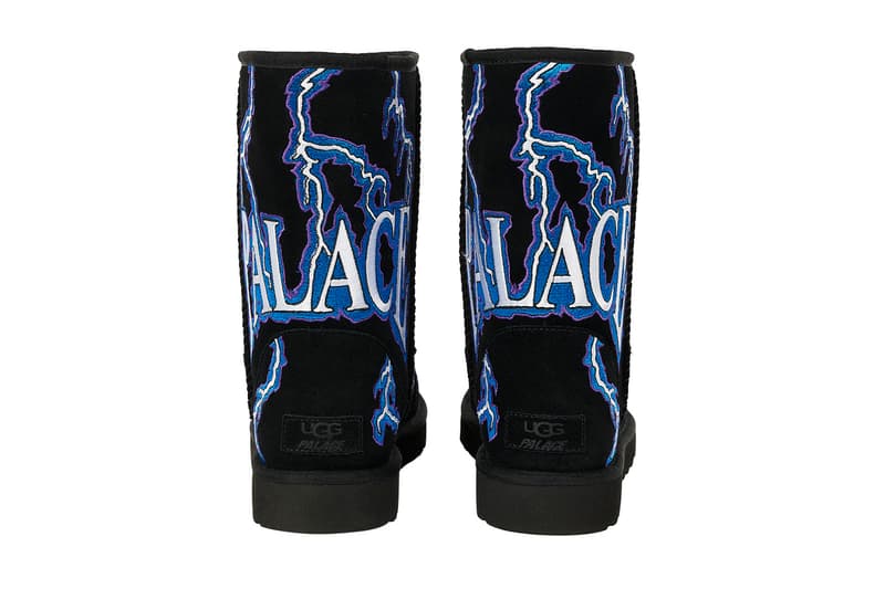 palace ugg boots collaboration brown black blue