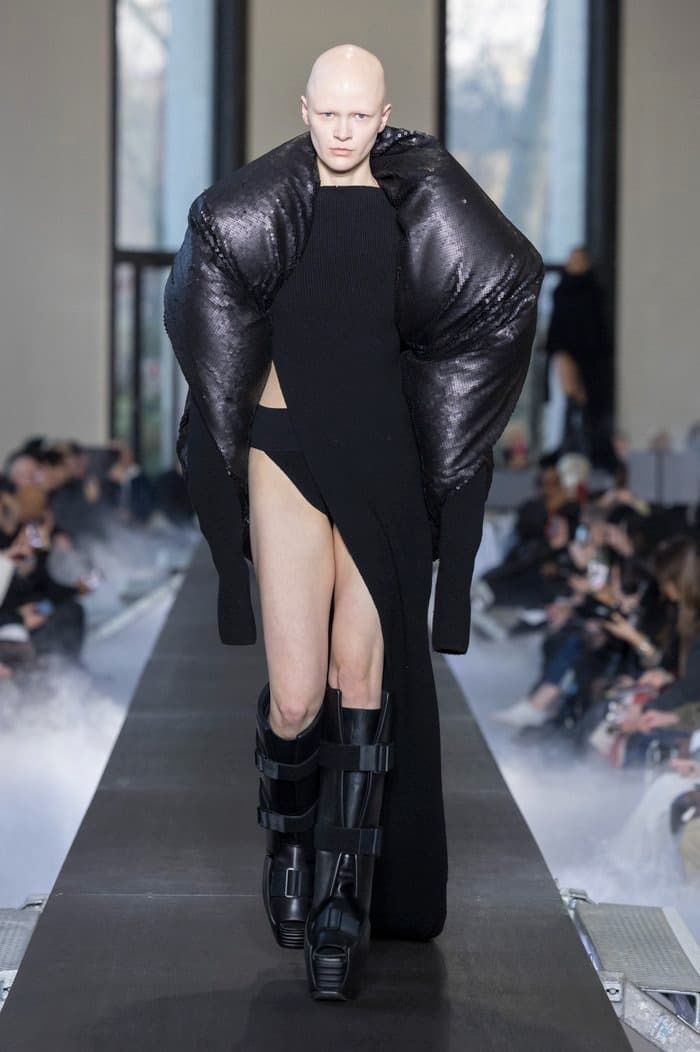 rick owens paris fashion week runway show sequins pink jackets
