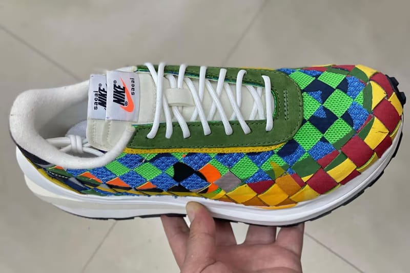 Here's a First Look at the sacai x Nike Waffle Woven "Multicolor"