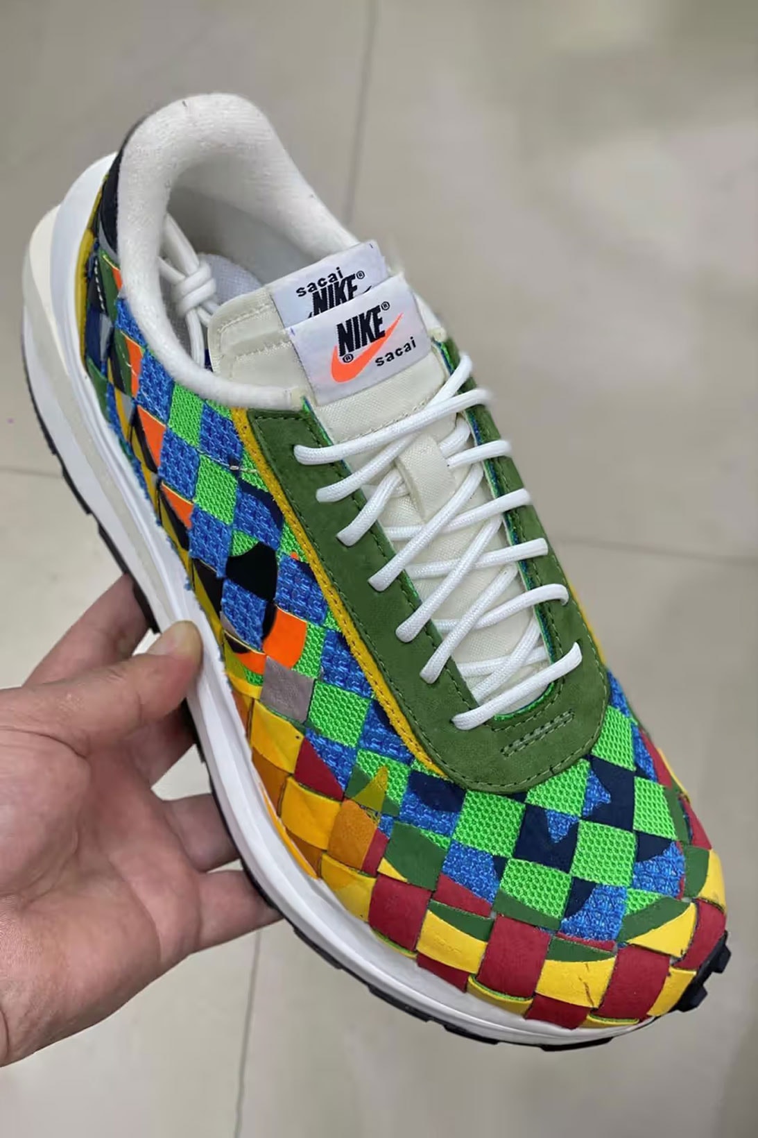 sacai Nike Waffle Woven "Multicolor" Collaboration Chitose Abe Release Images Info