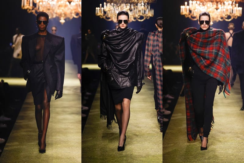 Saint Laurent's PFW Show Paid Tribute to the House's Haute Couture Heritage