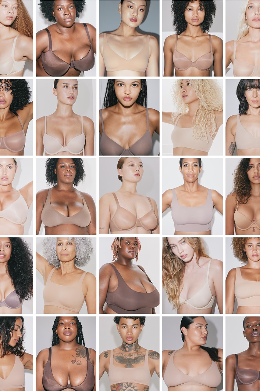 skims bras solutions beige nude no-show naked underwear lingerie