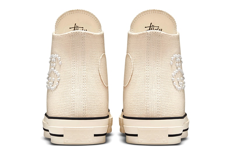 Stussy Converse Chuck 70 Hi Fossil Collaboration Pearl Studs Release Date Images