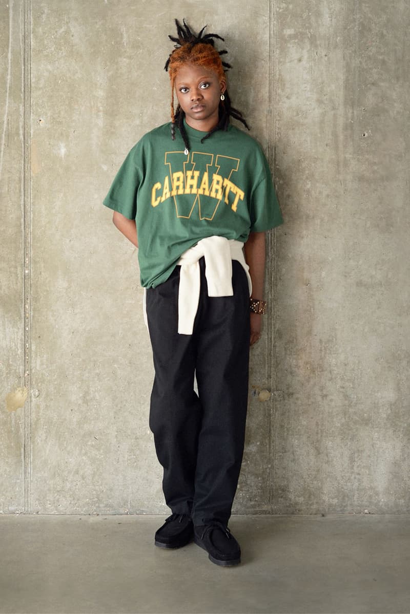 cahartt wip spring summer 2023 campaign lookbook coats outerwear pants t-shirts