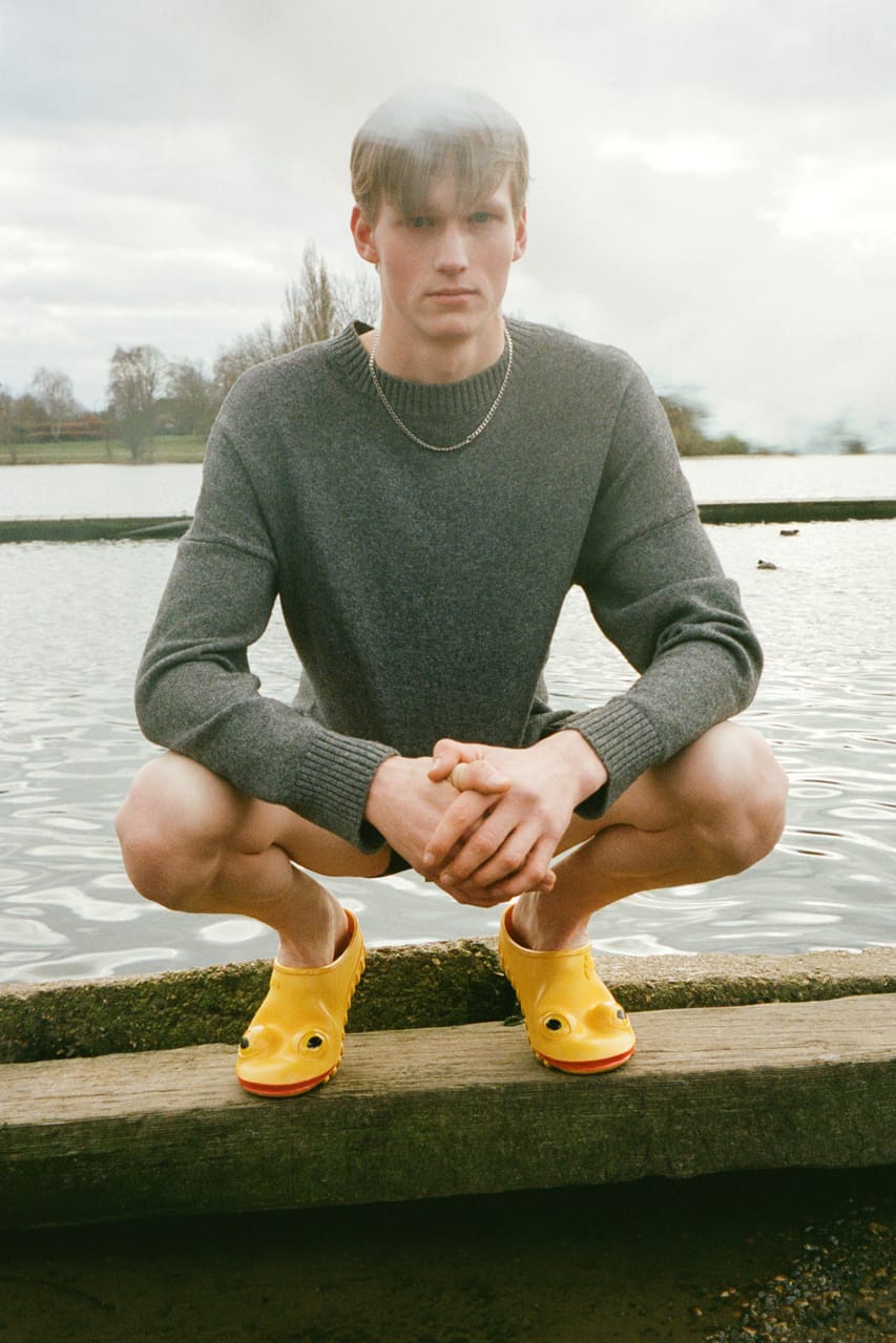 JW Anderson Shows Frog Clogs and Pad Lock Wrestling Boots in Fall 2023  Men's Collection