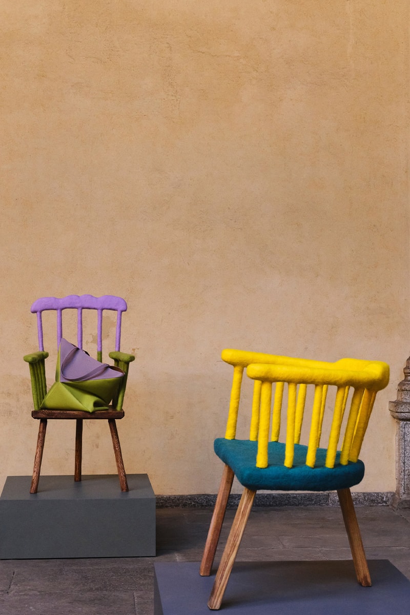 loewe chairs exhibition salone del mobile milano milan design week 2023