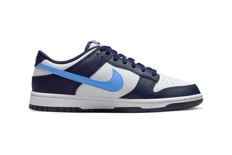 nike dunk low baby blue navy sneaker