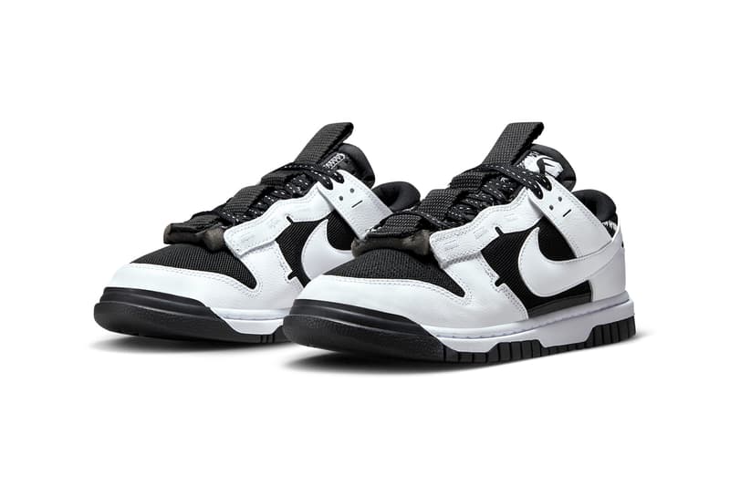 nike dunk low remastered reverse panda black white sneaker