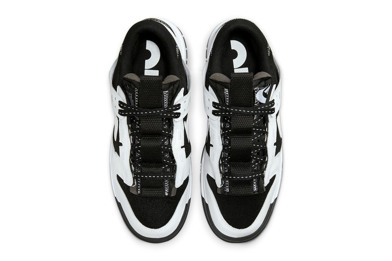 nike dunk low remastered reverse panda black white sneaker