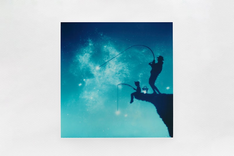 polaroid reclaimed blue 600 film chemical reaction film photography