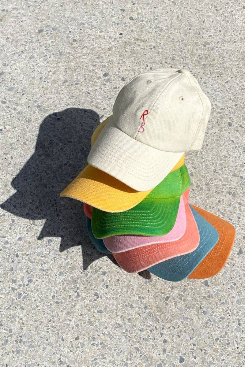 ruslan baginskiy spring summer hand-dyed baseball caps lookbook