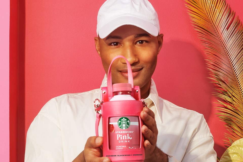 Starbucks x Brandon Blackwood Drop Pink Drink Bags