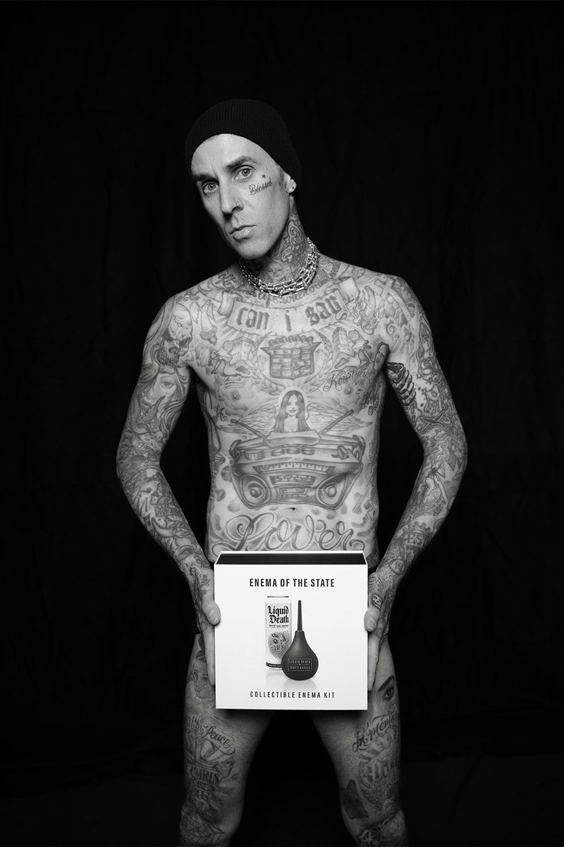 blink 182 travis barker liquid death