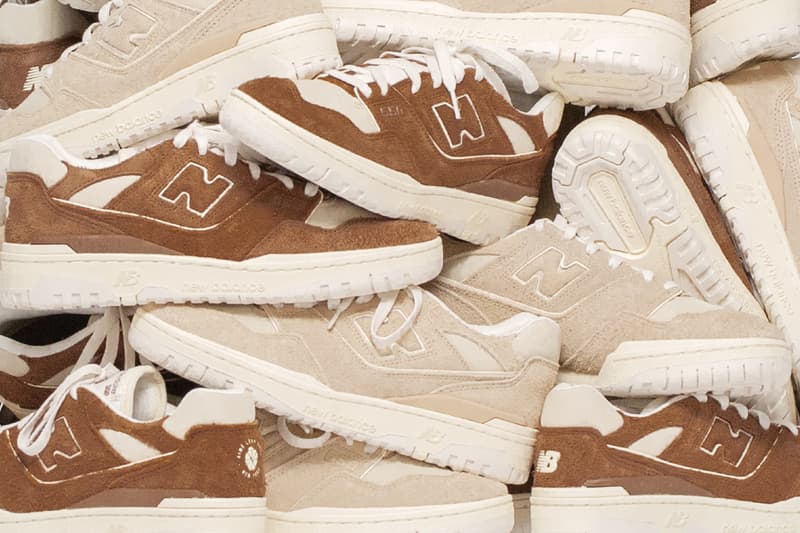 aime leon dore new balance 550 sneaker collab beige brown