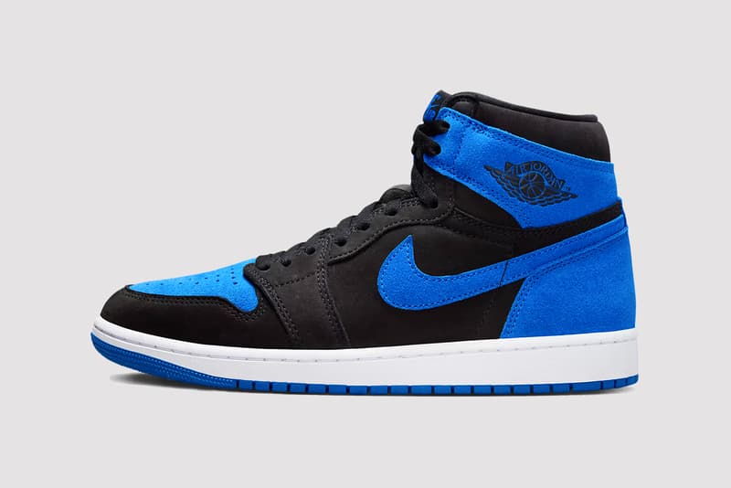 nike air jordan royal blue high top sneaker black