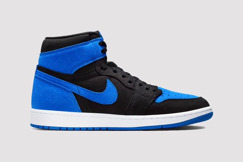 nike air jordan royal blue high top sneaker black