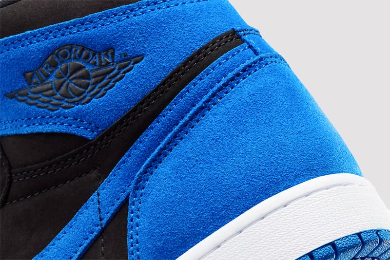 nike air jordan royal blue high top sneaker black