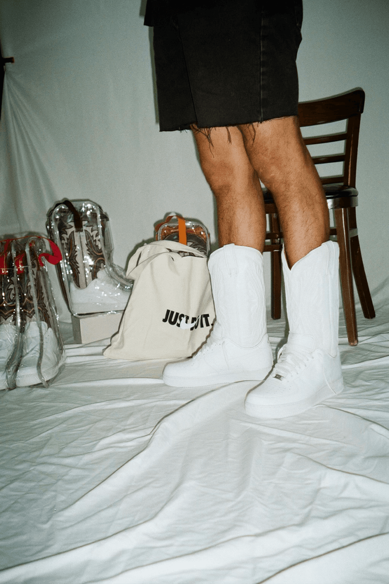 Andy Martinez Baes With Kicks Nike Air Force 1 Cowboy Boot Interview Sneaker Collection