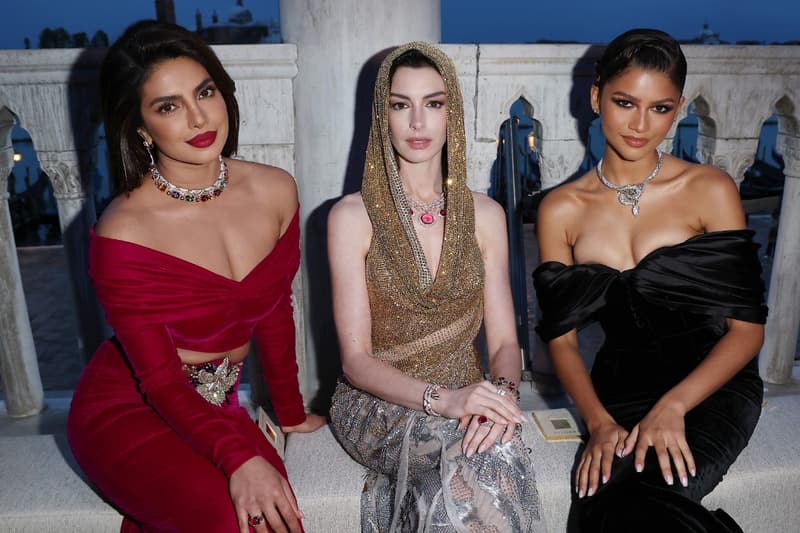 priyanka chopra anne hathaway zendaya bulgari italy event photos fashion celeb style 