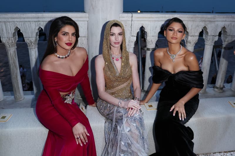 priyanka chopra anne hathaway zendaya bulgari italy event photos fashion celeb style 