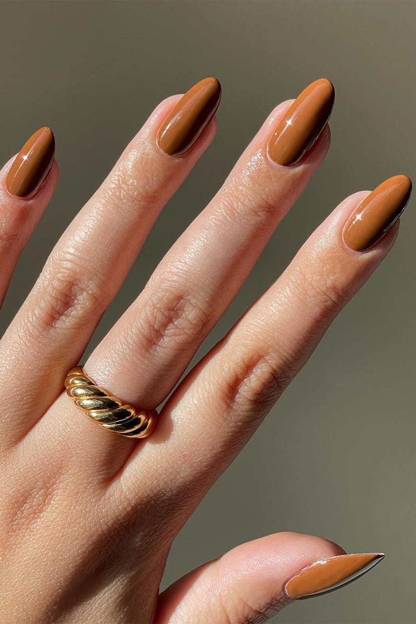 Matte 'Chocolate Milk Nails' Are The Most Shocking Summer Manicure Trend |  Stylish nails, Brown nails, Pretty nails