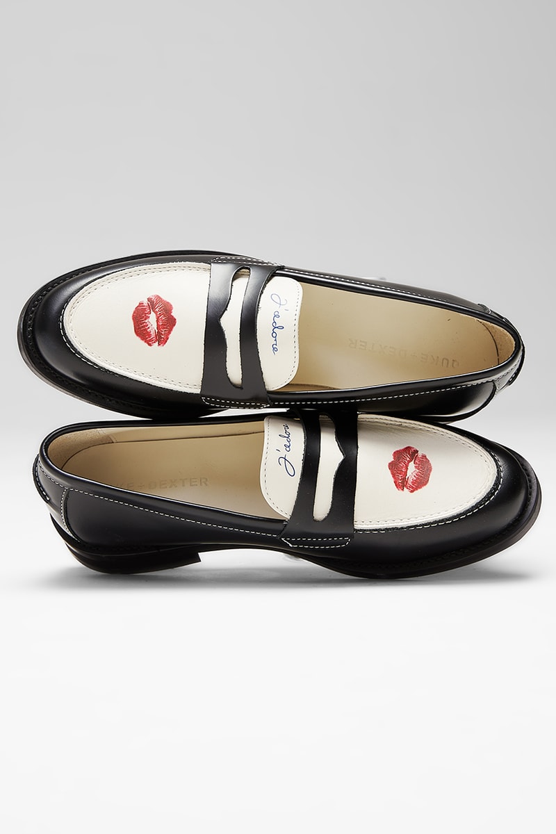 duke dexter penny loafers parisian prints cherry kiss