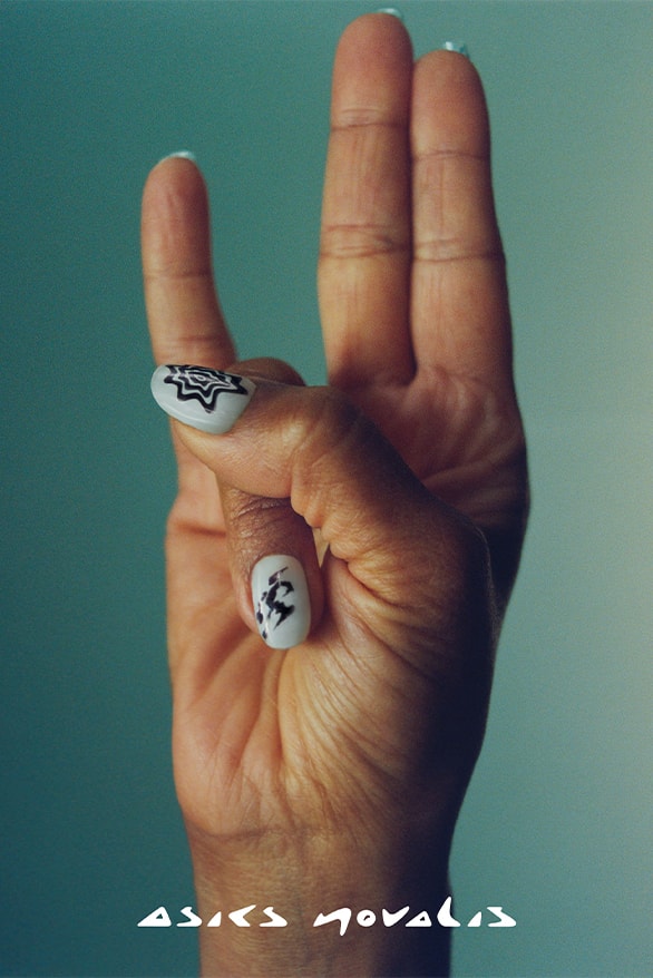 kiko kostadinov asics collaboration clothes nails