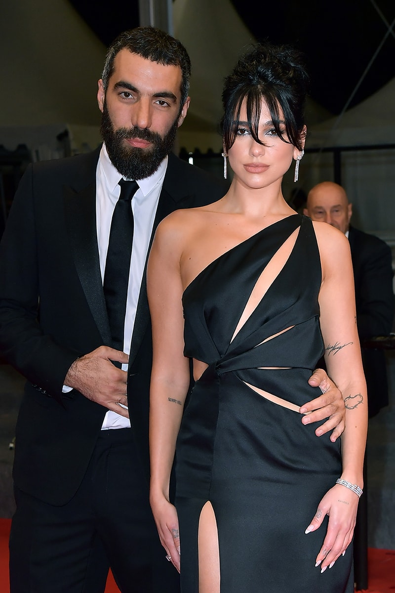 dua lipa boyfriend romain gavras red carpet cannes film festival