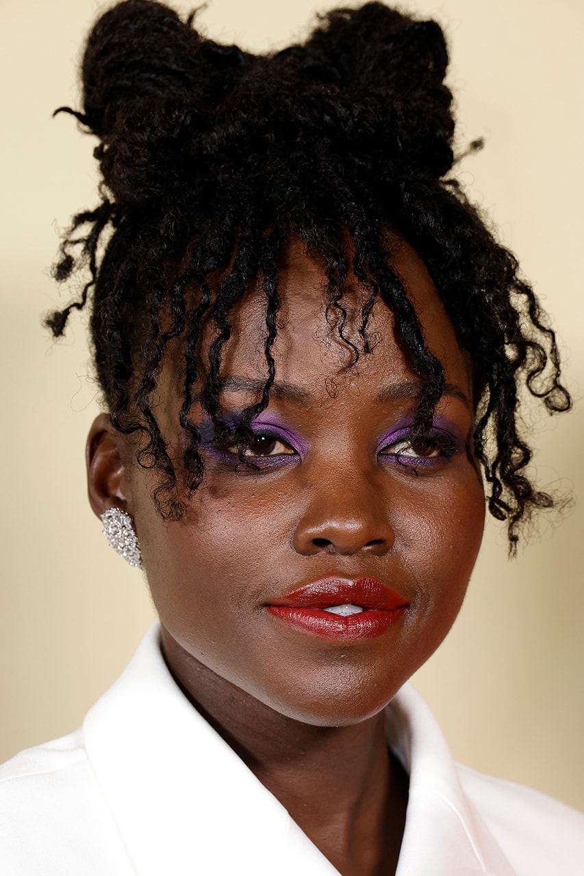 Lupita Nyong'o Bald Head Sisterlocs Hairstyle Black Panther Wakanda Photos Instagram,