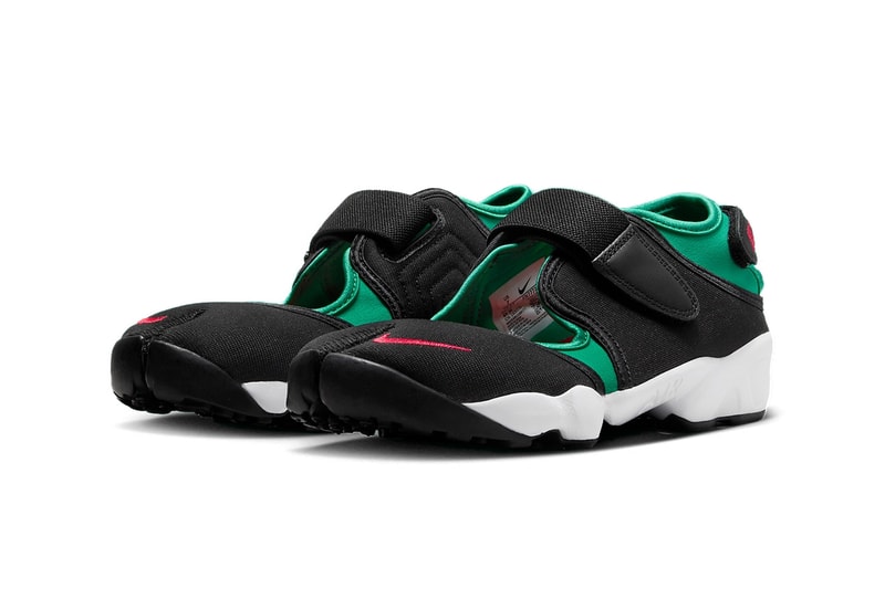 nike air rift og black green red fn7772 001 release details