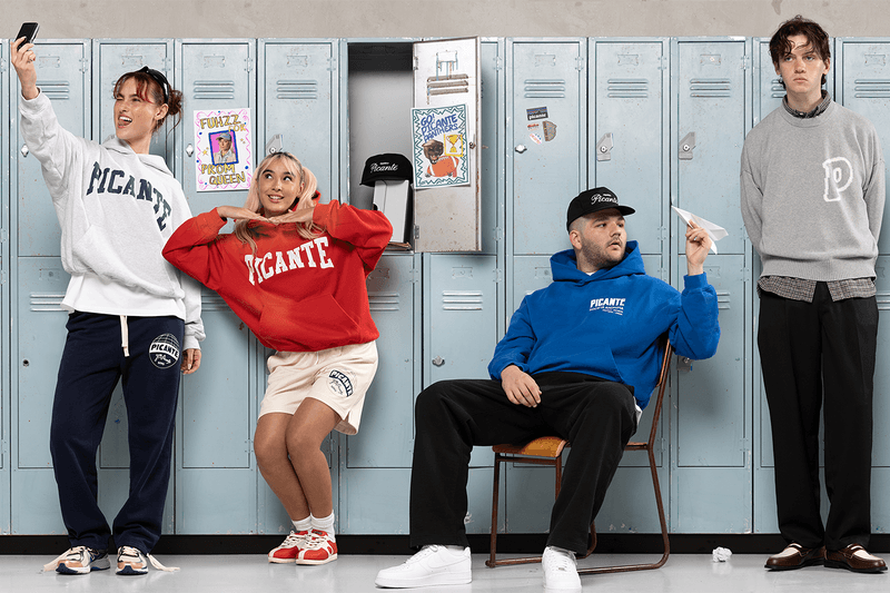 picante london streetwear college school jumpers 