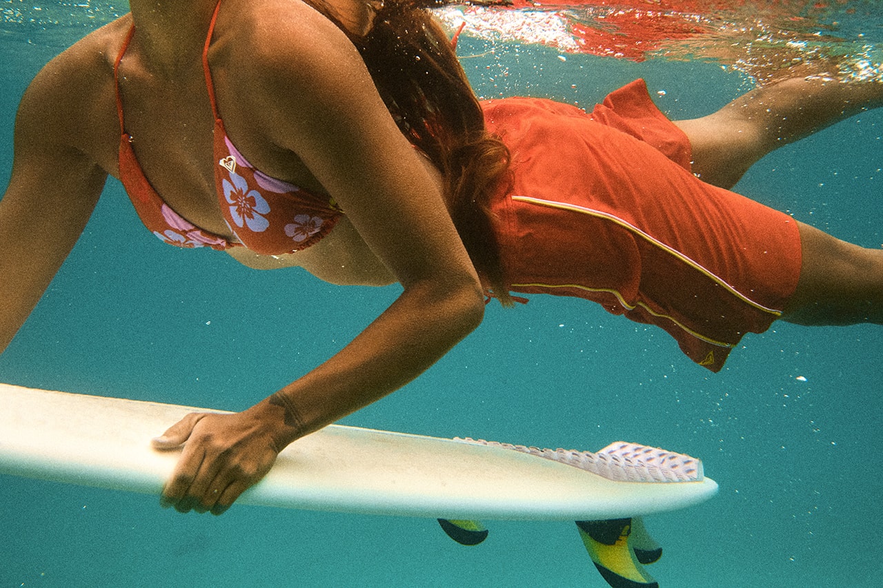 roxy kate bosworth collaboration blue crush bikinis board shorts womens surfing 