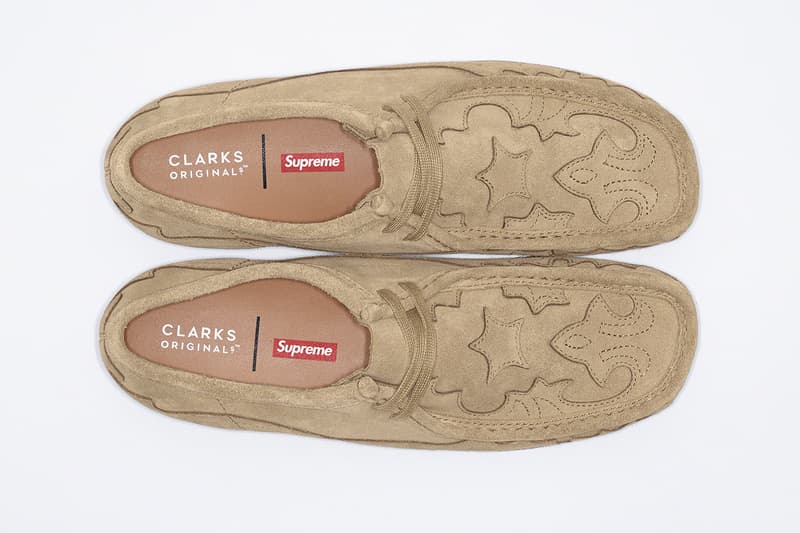 clarks supreme wallabees collaboration shoes suede