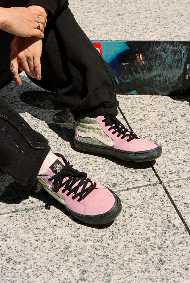 supreme vans footwear shoes trainers pink green black beige