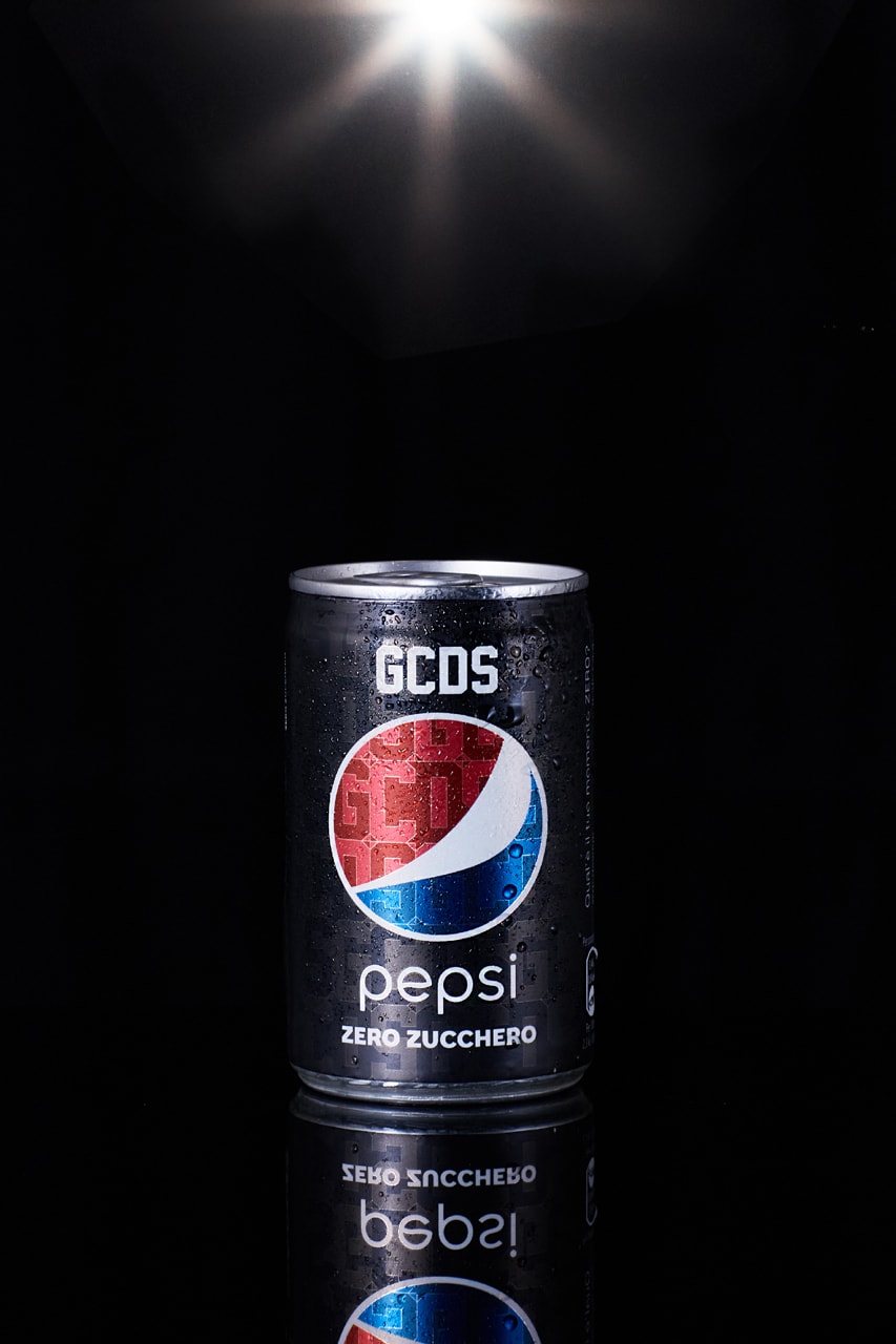 GCDS pepsi clothing cans glitter heels shoes 