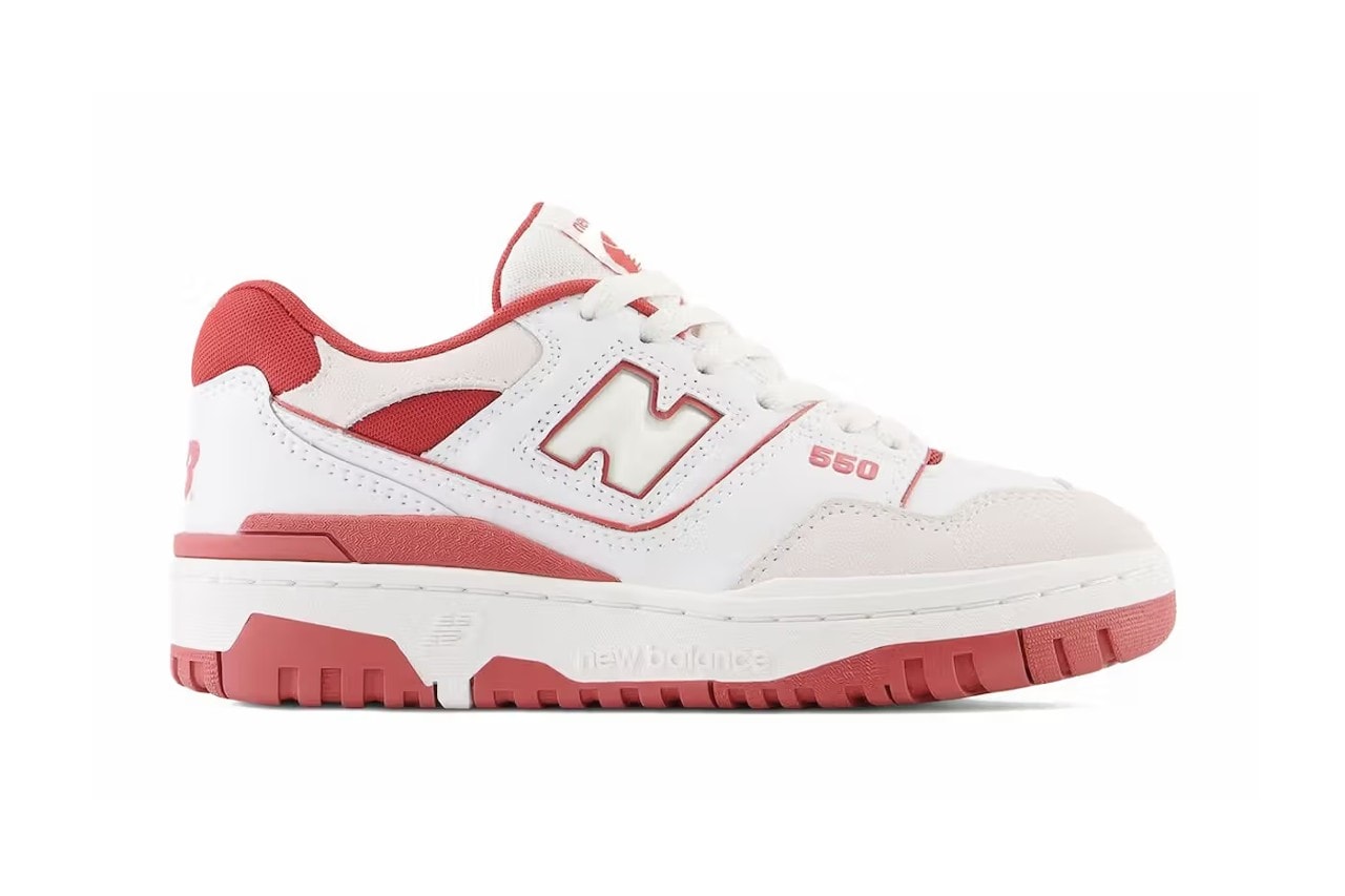new balance 550 white/red colorway