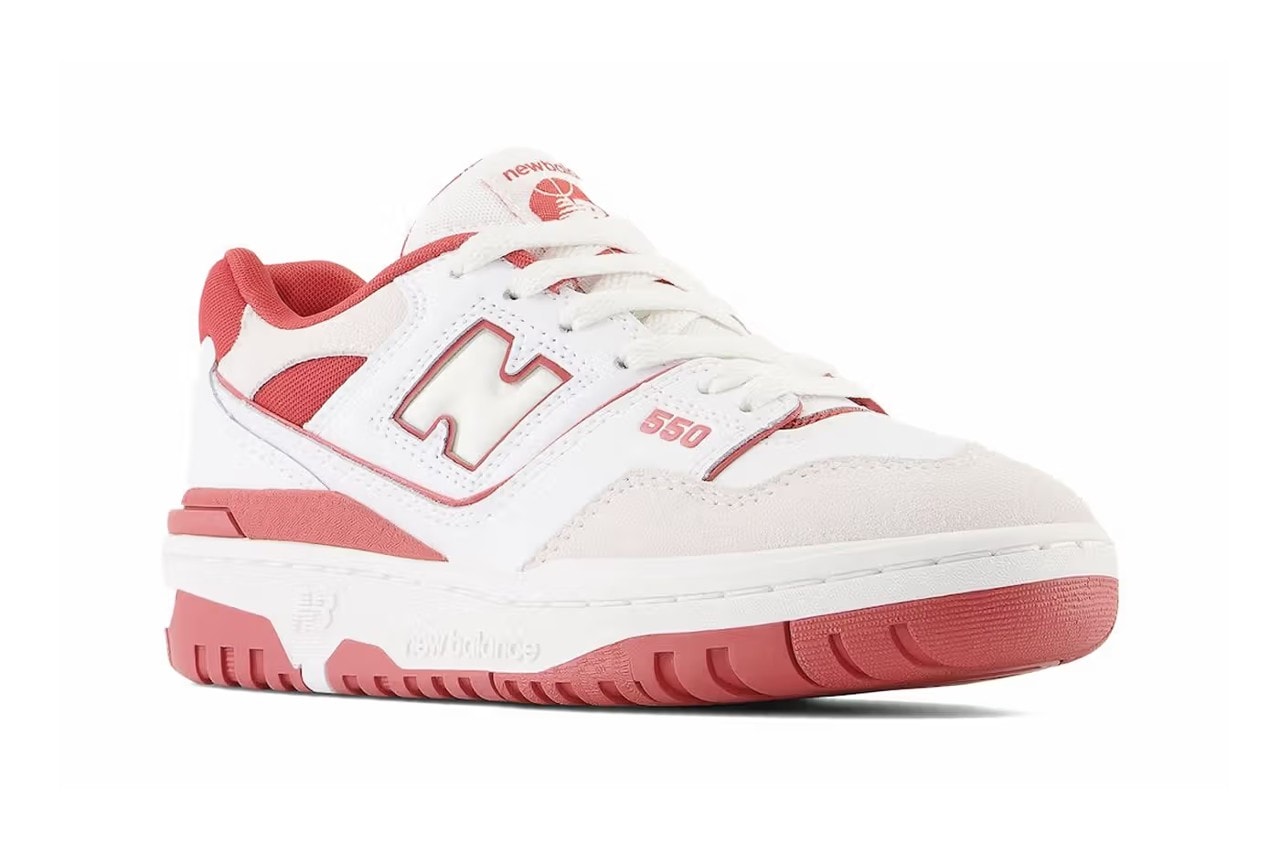 new balance 550 white/red colorway