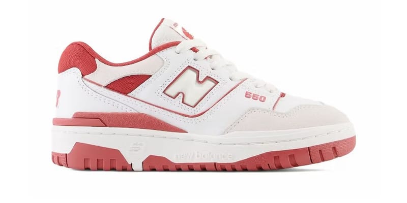new balance red and white womens