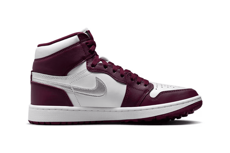air jordan 1 g sneaker high basketball bordeaux wine red golf