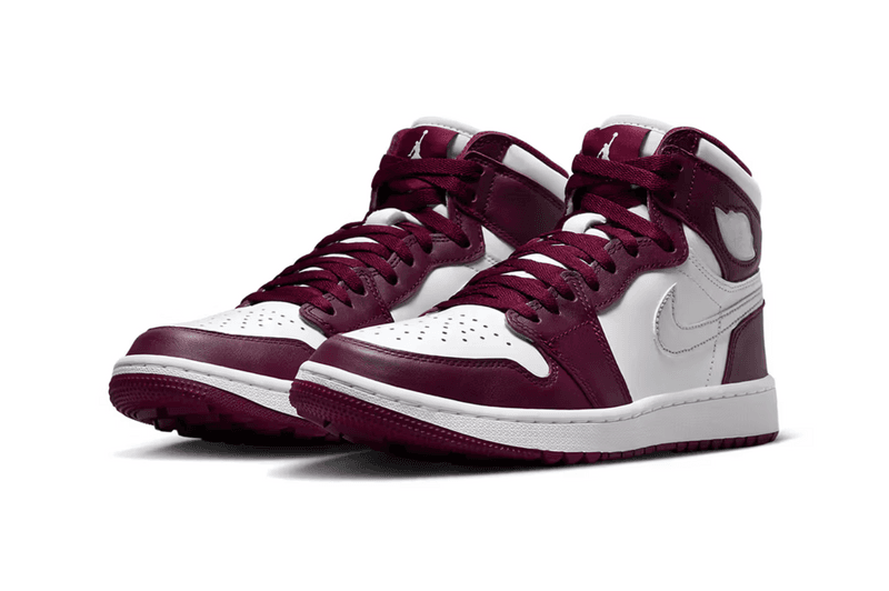air jordan 1 g sneaker high basketball bordeaux wine red golf